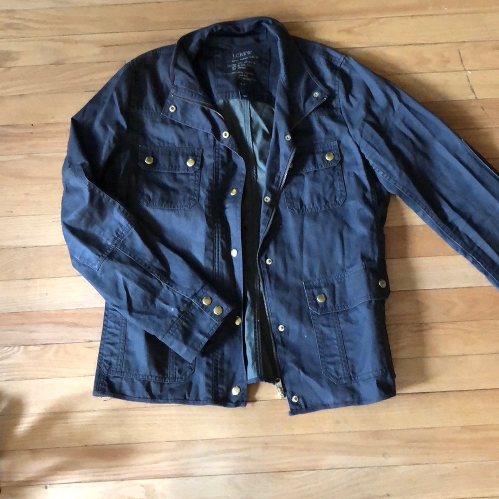 Black Relaxed Boyfriend Field Jacket (Medium)